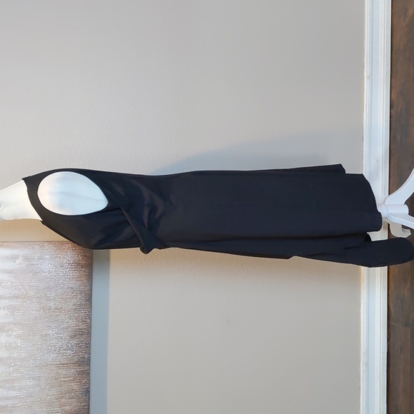 NWT Global Vasion Asymmetric Black Dress - Picture 3 of 7